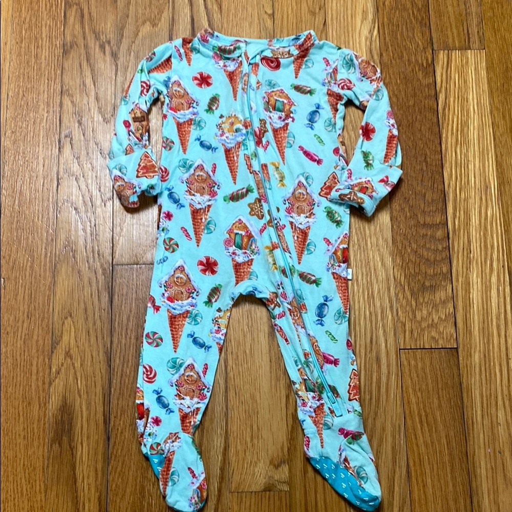 Posh Peanut Bamboo Ice Cream Print Pajamas